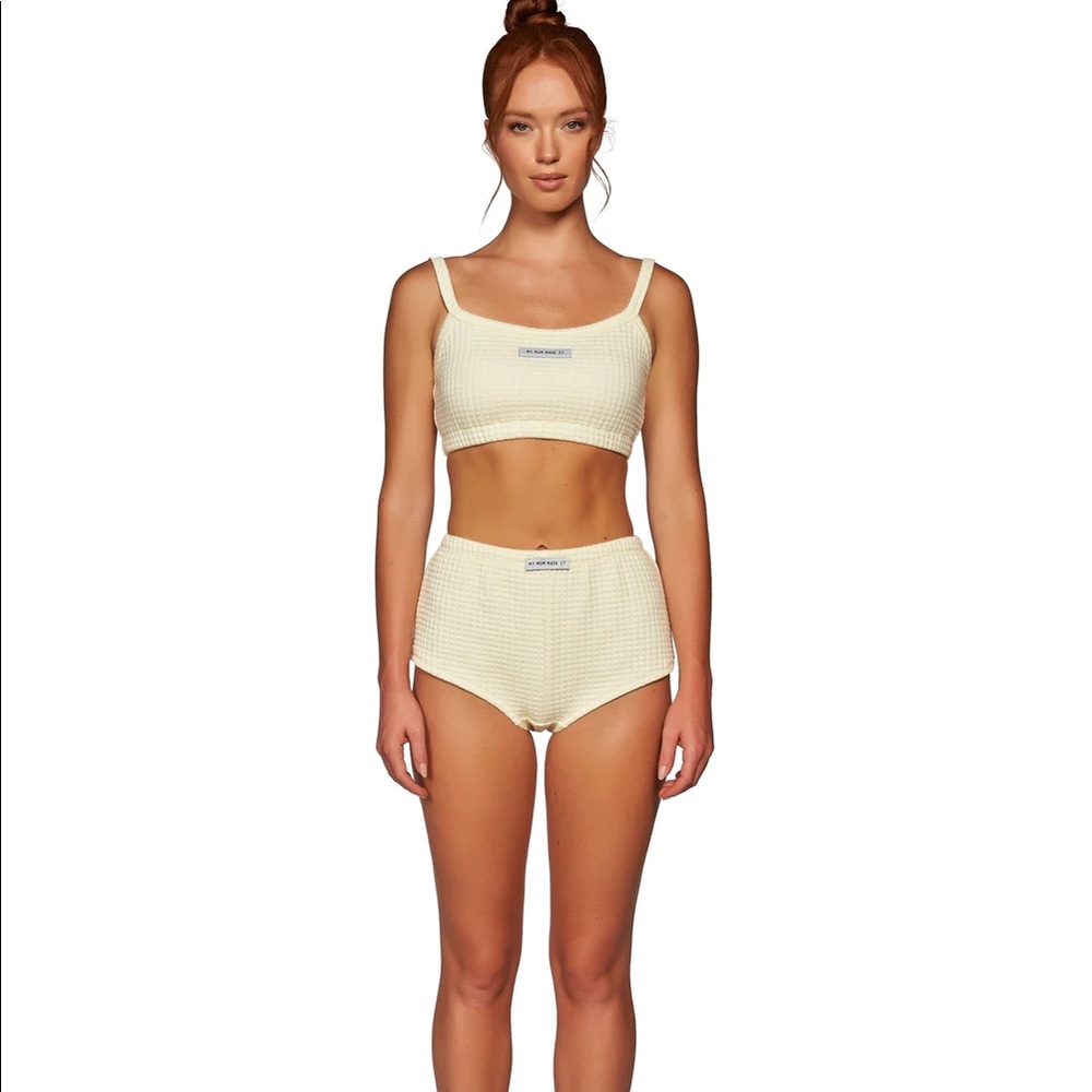 My mum made it pajama set in cream